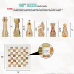 natural marble chess set