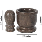 2.5 Inches Oceanic Marble Mortar and Pestle
