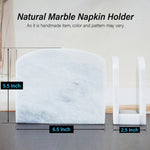 Handmade White Marble Napkin Holder