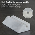 Handmade White Marble Business Card Holder