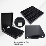 15 Inches Chess Game Storage Box - Leather Material