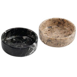 Handmade Black & Coral Marble Sauce Cups - Dipping Bowl Cup Set