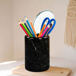 Handmade Black Marble Stationary Holder - Office Supplies