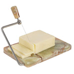 Green Marble Cheese Slicer With Stainless Wire