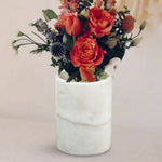Marble White Flower Vase