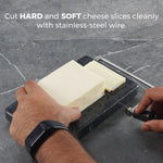 Black Marble Cheese Slicer With Stainless Wire