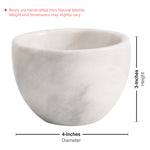 White Handmade Marble Bowl