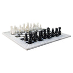 15 Inches Handmade Marble White and Black High Quality Chess Set