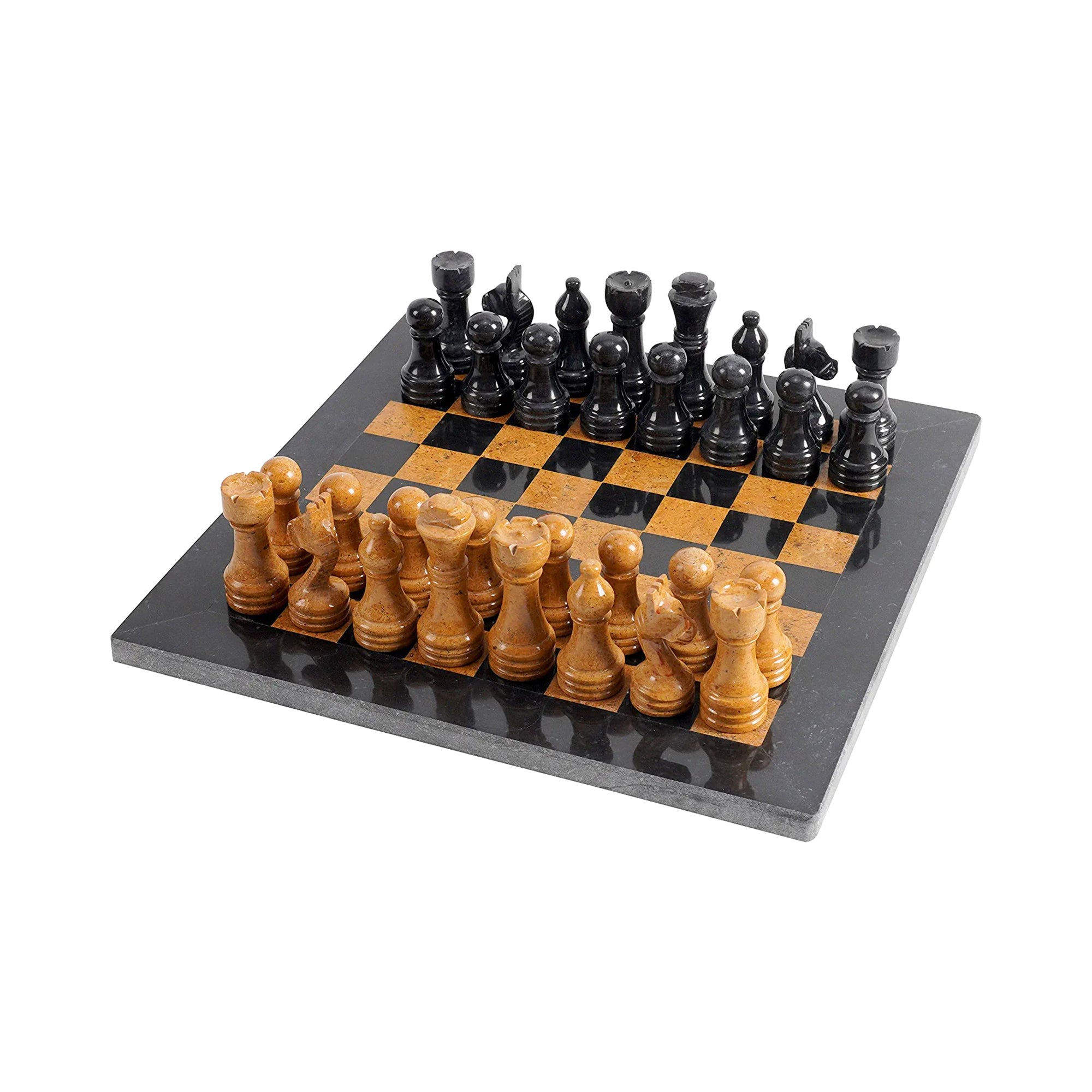 Black & Golden Marble Chess Set 15 Inches Full Board Game Sets Premium  Quality - Yahoo Shopping