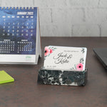 Handmade Black Marble Business Card Holder