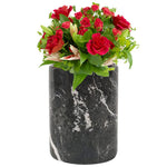 Marble Black Decorative Flower Vase