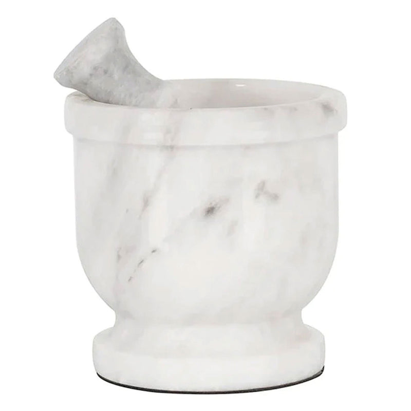 5 Inches Marble White Mortar and Pestle