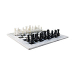 12 Inches Handmade Marble White and Black High Quality Chess Set
