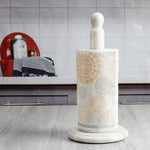 Handmade White Marble Kitchen Paper Towel Holder