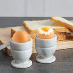 Hand made White Marble Egg Cups